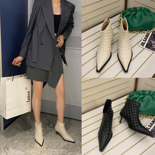 2021 new style for autumn and winter rhombus pointed fashion short boots thin heeled high heel all-match fashion boots women, Black
2021 new style for autumn and winter rhombus pointed fashion short boots thin heeled high heel all-match fashion boots women, Black
