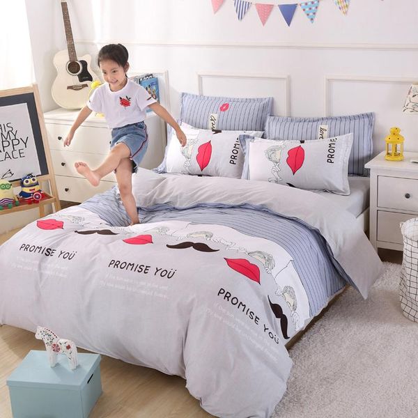 bedding sets together cotton printed pillowcase quilt cover bed sheet size king four-piece set
bedding sets together cotton printed pillowcase quilt cover bed sheet size king four-piece set