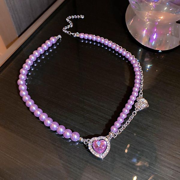 chokers fyuan korean style purple heart crystal choker necklaces for women pearl party jewelry, Golden;silver
chokers fyuan korean style purple heart crystal choker necklaces for women pearl party jewelry, Golden;silver