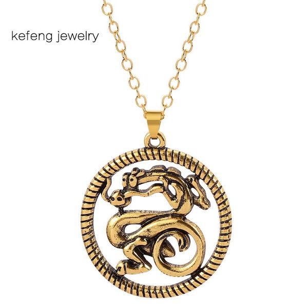 chokers vintage dragon pendant necklace women gothic punk jewelry statement long chain fashion collar choker halloween gift, Golden;silver
chokers vintage dragon pendant necklace women gothic punk jewelry statement long chain fashion collar choker halloween gift, Golden;silver