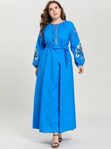 mc9041 fashion large women's blue embroidery lace up bubble sleeve round neck arab casual dress indian dress maroc long sleeve, Red
mc9041 fashion large women's blue embroidery lace up bubble sleeve round neck arab casual dress indian dress maroc long sleeve, Red
