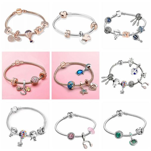 charm bracelets for women 2021 trend beads bracelet diy elegant silver color snake chain couple lover jewelry gift, Golden;silver
charm bracelets for women 2021 trend beads bracelet diy elegant silver color snake chain couple lover jewelry gift, Golden;silver