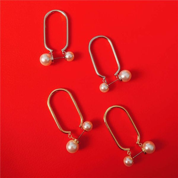 hbp fashion unique design of u-shaped pearl and metal earrings, Silver
hbp fashion unique design of u-shaped pearl and metal earrings, Silver