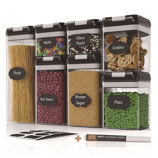 storage bottles & jars coarse grain tank plastic fresh-keeping box transparent kitchen moisture-proof sealed
storage bottles & jars coarse grain tank plastic fresh-keeping box transparent kitchen moisture-proof sealed