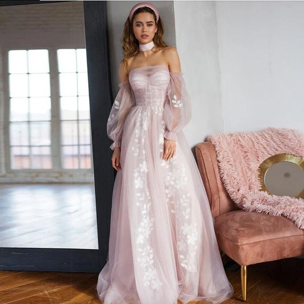 other wedding dresses pink strapless 2021 removable puff long sleeve bride dress a line appliques tulle beach gowns robe de mariee, White
other wedding dresses pink strapless 2021 removable puff long sleeve bride dress a line appliques tulle beach gowns robe de mariee, White