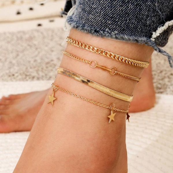 anklets boho stars sequins pendant anklet set fashion blade chain ankle bracelet for women summer foot beach barefoot jewelry gift, Red;blue
anklets boho stars sequins pendant anklet set fashion blade chain ankle bracelet for women summer foot beach barefoot jewelry gift, Red;blue