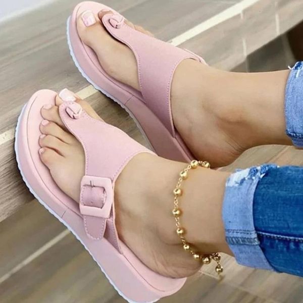women wedges slippers new summer open toe beach shoes casual ladies sandals solid color buckle flip flops female footwear, Black
women wedges slippers new summer open toe beach shoes casual ladies sandals solid color buckle flip flops female footwear, Black