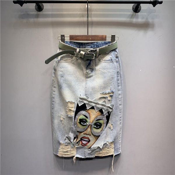 2021 spring summer new cowboy skrit lady heavy drilling holes lace tassle jeans skirt retro a- line mid-length denim skirts, Black
2021 spring summer new cowboy skrit lady heavy drilling holes lace tassle jeans skirt retro a- line mid-length denim skirts, Black