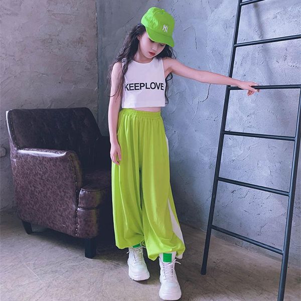 clothing sets young girls summer set vest casual pants fashion fluorescent green 2pcs suit teenager streetwear outfits 5-14y, White
clothing sets young girls summer set vest casual pants fashion fluorescent green 2pcs suit teenager streetwear outfits 5-14y, White