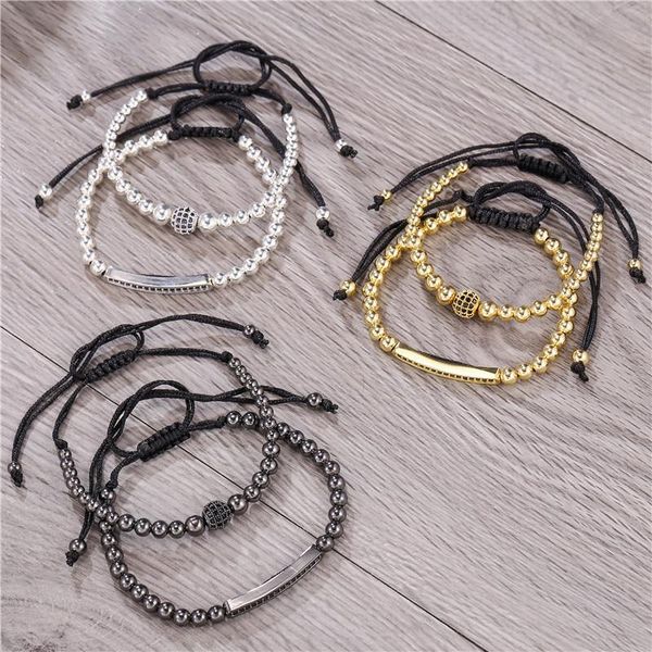 charm bracelets 2pcs/set men couple bracelet sets fashion copper bead braiding set for women jewelry gift pulsera hombre, Golden;silver
charm bracelets 2pcs/set men couple bracelet sets fashion copper bead braiding set for women jewelry gift pulsera hombre, Golden;silver