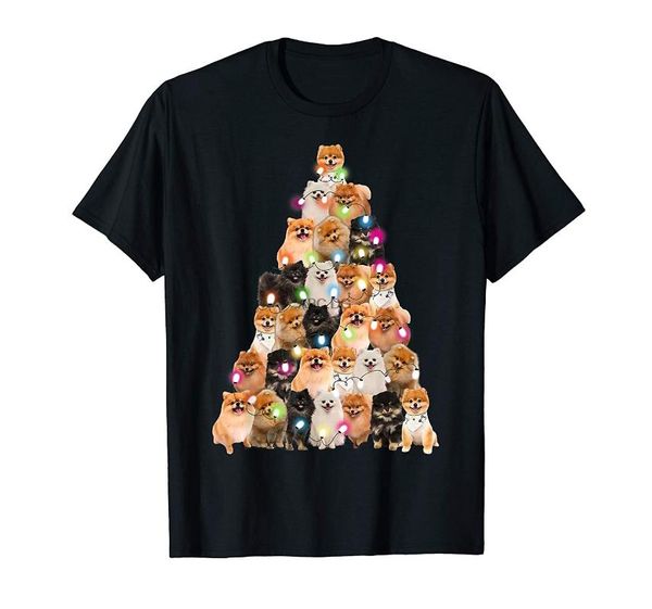men's t-shirts pomeranian xmas tree funny lover for christmas t-shirt, White;black
men's t-shirts pomeranian xmas tree funny lover for christmas t-shirt, White;black