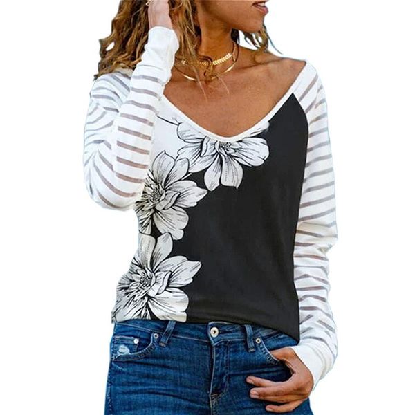 women's t-shirt women long sleeve t-shirts fashion woman blouses 2021 clothing, White
women's t-shirt women long sleeve t-shirts fashion woman blouses 2021 clothing, White