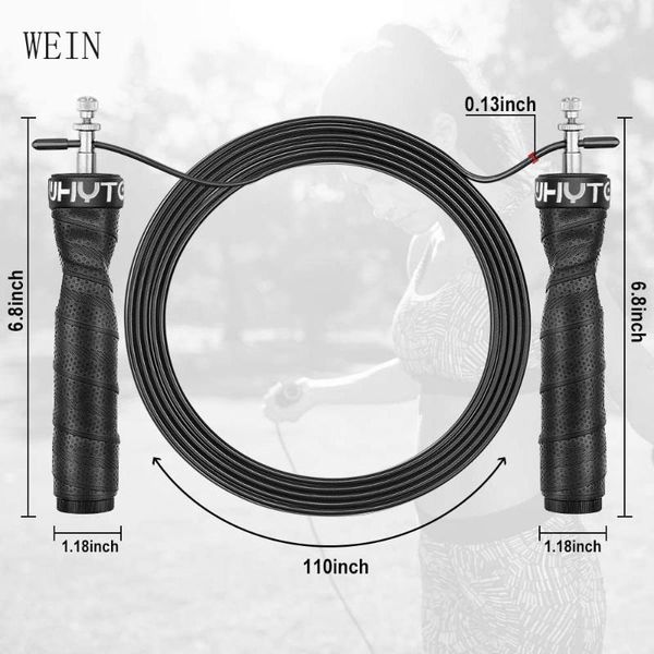jump ropes fitness speed rope crossfit skipping weighted jumping excise workout with ball bearings anti-slip handles
jump ropes fitness speed rope crossfit skipping weighted jumping excise workout with ball bearings anti-slip handles