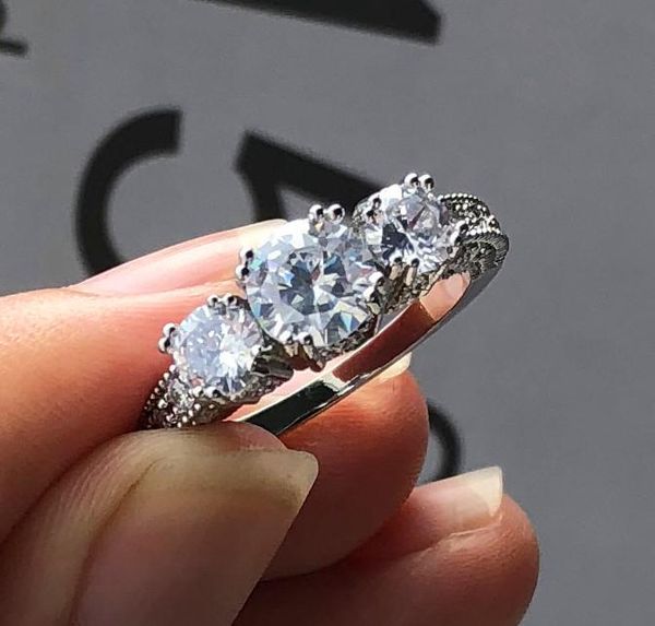 wedding rings cute romantic crystal white round zircon ring fashion silver color for women promise love engagement finger, Slivery;golden
wedding rings cute romantic crystal white round zircon ring fashion silver color for women promise love engagement finger, Slivery;golden