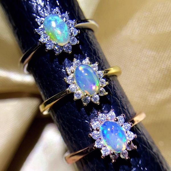 cluster rings 925 sterling silver rose gold plated natural stone 4*6mm australian opal ring female jewelry, Golden;silver
cluster rings 925 sterling silver rose gold plated natural stone 4*6mm australian opal ring female jewelry, Golden;silver