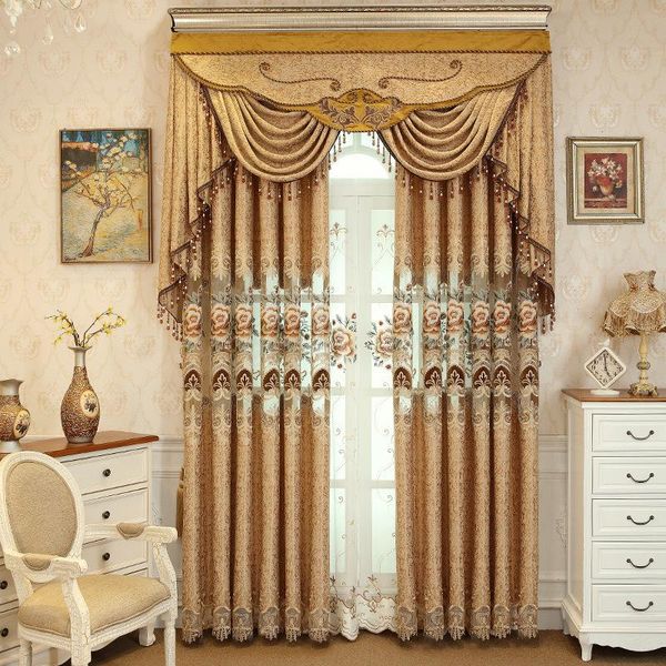 curtain & drapes brown chenille cloth embroidered tulle window curtains for living room bedroom luxury valance treatment
curtain & drapes brown chenille cloth embroidered tulle window curtains for living room bedroom luxury valance treatment