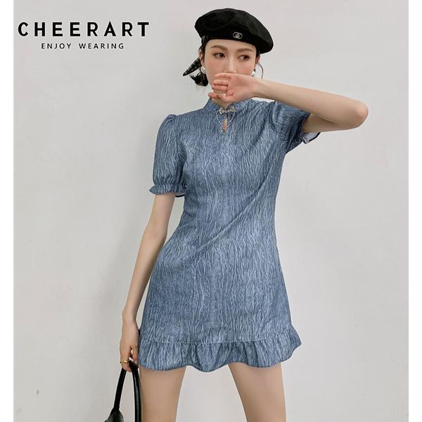 party dresses cheerart texture puff sleeve ruffle vintage dress for women 2021 blue short bodycon ladies designer mini summer, White;black
party dresses cheerart texture puff sleeve ruffle vintage dress for women 2021 blue short bodycon ladies designer mini summer, White;black