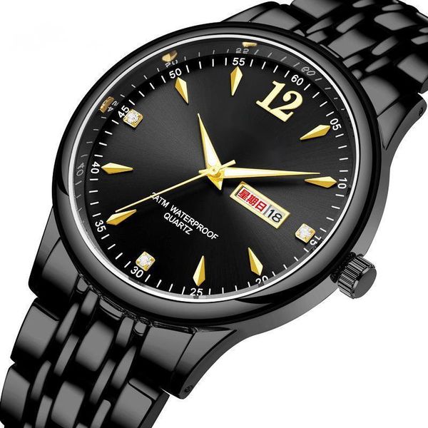 wristwatches korean fashion couple solid steel band double calendar watch men's waterproof women's diamond studentwatch, Slivery;brown
wristwatches korean fashion couple solid steel band double calendar watch men's waterproof women's diamond studentwatch, Slivery;brown