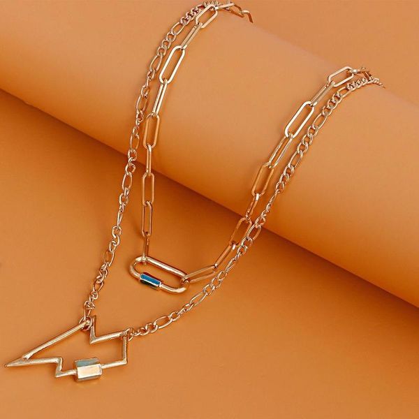 pendant necklaces hip-hop is hollow-out color drip geometric necklace female creative street snap sautoir personality, Silver
pendant necklaces hip-hop is hollow-out color drip geometric necklace female creative street snap sautoir personality, Silver