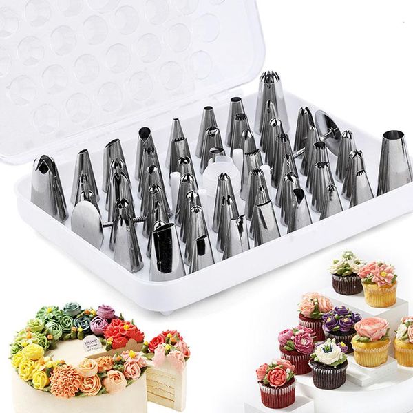 baking & pastry tools 52pcs/set cake decorating tips set with storage box piping nozzles accessories decoration
baking & pastry tools 52pcs/set cake decorating tips set with storage box piping nozzles accessories decoration
