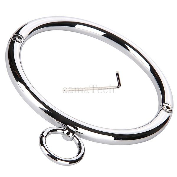 camatech stainless steel lockable metal slave neck collar + hex wrench restraint bondage locking choker necklace o-rings sm game
camatech stainless steel lockable metal slave neck collar + hex wrench restraint bondage locking choker necklace o-rings sm game
