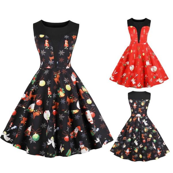 casual dresses women dress vintage sleeveless christmas bohemian housewife evening party prom fashion female plus size loose vestidos #40, Black;gray
casual dresses women dress vintage sleeveless christmas bohemian housewife evening party prom fashion female plus size loose vestidos #40, Black;gray