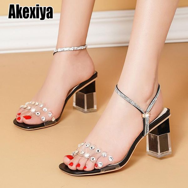 sandals 2021 womens heels ankle strap pumps square lady rhinestone high tacones black red o073
sandals 2021 womens heels ankle strap pumps square lady rhinestone high tacones black red o073