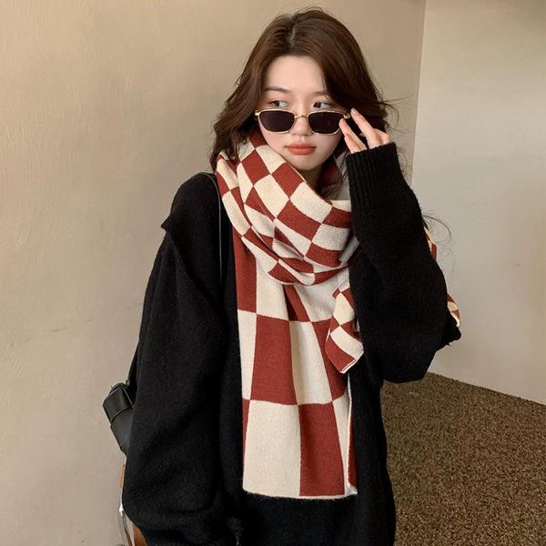 scarves 2021 winter large chessboard check women's scarf fashion double-sided jacquard thickened and warm with shawl, Blue;gray
scarves 2021 winter large chessboard check women's scarf fashion double-sided jacquard thickened and warm with shawl, Blue;gray