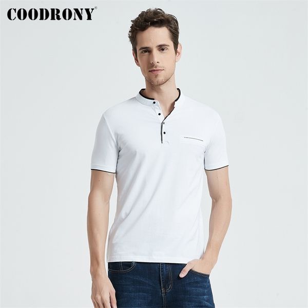 coodrony mandarin collar short sleeve tee shirt men spring summer new men brand clothing slim fit cotton t-shirts s7645 210317, White;black
coodrony mandarin collar short sleeve tee shirt men spring summer new men brand clothing slim fit cotton t-shirts s7645 210317, White;black