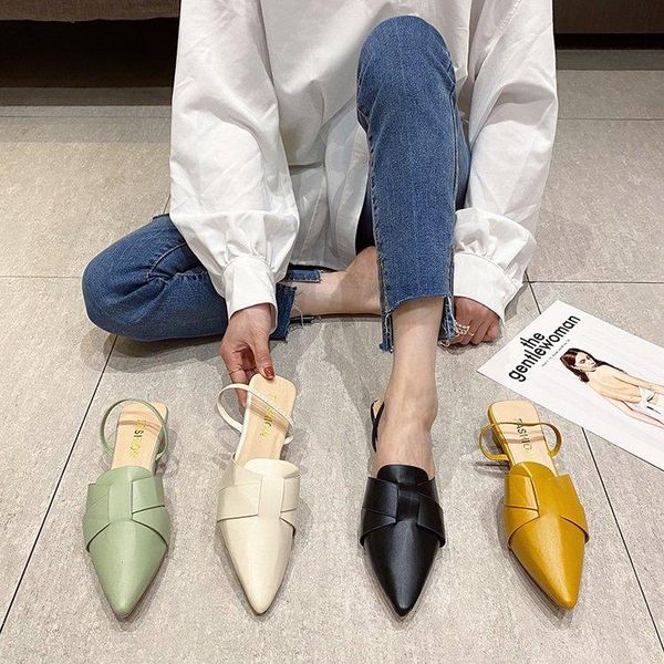 slippers summer women's pointed half-pack fashion beautiful 2021, Black
slippers summer women's pointed half-pack fashion beautiful 2021, Black