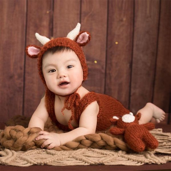 caps & hats born pography clothing crochet set full moon hundred days po cow knitting baby props, Yellow
caps & hats born pography clothing crochet set full moon hundred days po cow knitting baby props, Yellow