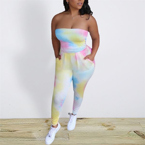 2021 women printed jumpsuits tube off shoulder backless tie dyed bodycon clubwear night out with pocket elastic rompers new vopz, Black;white
2021 women printed jumpsuits tube off shoulder backless tie dyed bodycon clubwear night out with pocket elastic rompers new vopz, Black;white