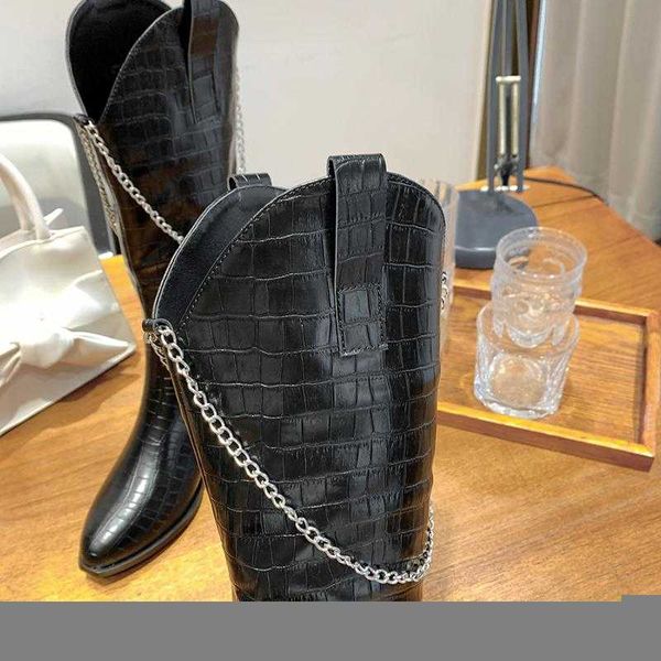 boots female women shoes block heel long black pointed low heeled knee high fashion chain heels bottes femme
boots female women shoes block heel long black pointed low heeled knee high fashion chain heels bottes femme