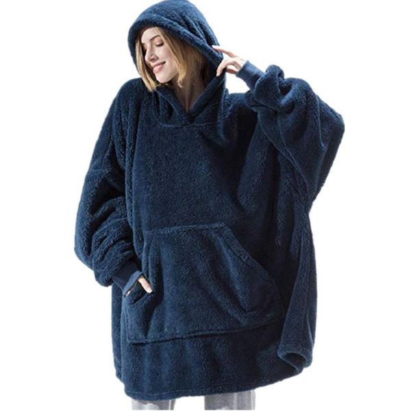 women's hoodies & sweatshirts winter warm women men double-sided velvet thick blanket for couples home wear loose lazy outdoor hooded c, Black
women's hoodies & sweatshirts winter warm women men double-sided velvet thick blanket for couples home wear loose lazy outdoor hooded c, Black