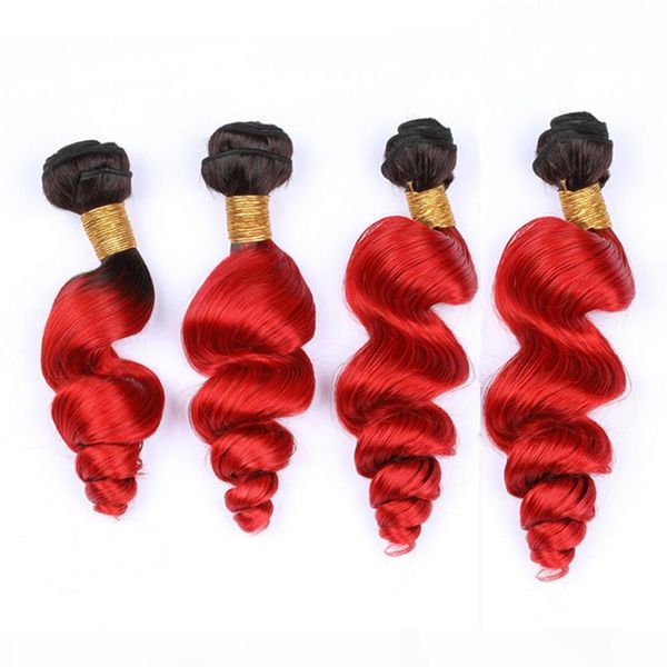 #1b red ombre loose wave indian human hair weave wefts dark roots ombre bright red wavy virgin human hair bundles 4pcs mixed length, Black;brown
#1b red ombre loose wave indian human hair weave wefts dark roots ombre bright red wavy virgin human hair bundles 4pcs mixed length, Black;brown