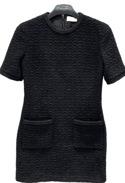 milan runway dresses 2022 spring o neck short sleeve women's designer dress brand same style clothing 1204-1, Black
milan runway dresses 2022 spring o neck short sleeve women's designer dress brand same style clothing 1204-1, Black
