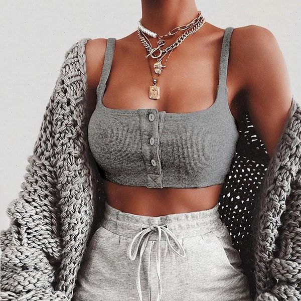 summer women crop tank womens button fashion short vest casual solid vest camisole sleeveless streetwear, White
summer women crop tank womens button fashion short vest casual solid vest camisole sleeveless streetwear, White
