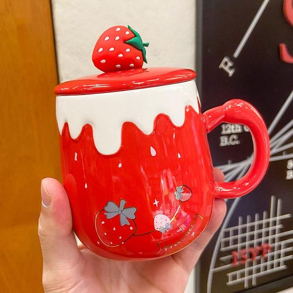 mugs 400ml pink girl heart cute strawberry mark water cup personality creative female student coffee with souvenir ceramic
mugs 400ml pink girl heart cute strawberry mark water cup personality creative female student coffee with souvenir ceramic