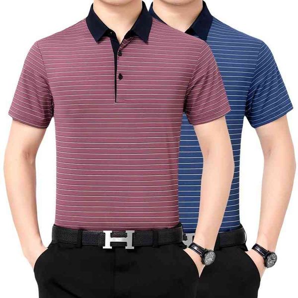 good quality short t-shirt mulberry silk summer casual middle aged men's polo shirt half sleeve father's dress, White;black
good quality short t-shirt mulberry silk summer casual middle aged men's polo shirt half sleeve father's dress, White;black
