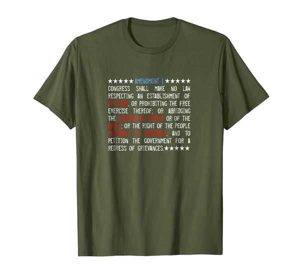 Full First Amendment of the US Constitution T Shirt, Mainly pictures
Full First Amendment of the US Constitution T Shirt, Mainly pictures