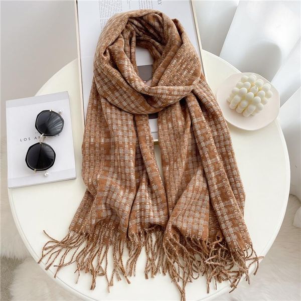 scarves 2021 design plaid knitted cashmere scarf winter women shawls tassel pashmina wraps large bufanda warm thick stoles, Blue;gray
scarves 2021 design plaid knitted cashmere scarf winter women shawls tassel pashmina wraps large bufanda warm thick stoles, Blue;gray