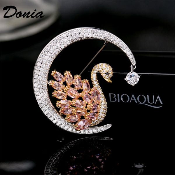 pins, brooches donia jewelry fashion pink moon brooch female coat pin buckle personality zircon wild animal, Gray
pins, brooches donia jewelry fashion pink moon brooch female coat pin buckle personality zircon wild animal, Gray