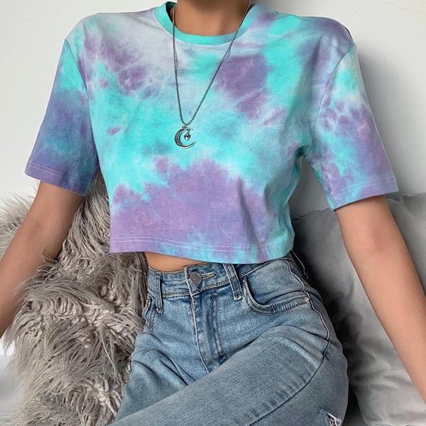 women's t-shirt women stylish tie dyed short sleeve o-neck casual loose tee shirt ladies neon print clothes summer, White
women's t-shirt women stylish tie dyed short sleeve o-neck casual loose tee shirt ladies neon print clothes summer, White