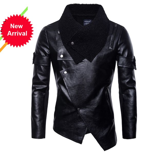 new quality overcoat men's street windbreaker coat plush men leather locomotive fur clothing pu jacket eurocode size 073y ck0i, Black
new quality overcoat men's street windbreaker coat plush men leather locomotive fur clothing pu jacket eurocode size 073y ck0i, Black