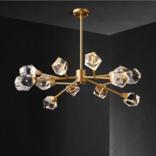new luxury crystal copper chandelier living room lamp fixtures nordic restaurant decoration lamp luster stone
new luxury crystal copper chandelier living room lamp fixtures nordic restaurant decoration lamp luster stone