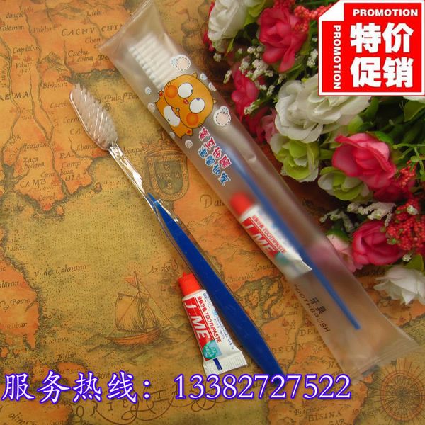 el disposable toiletri, toothbrush and toothpaste set, household two-color soft hair toothware in one
el disposable toiletri, toothbrush and toothpaste set, household two-color soft hair toothware in one