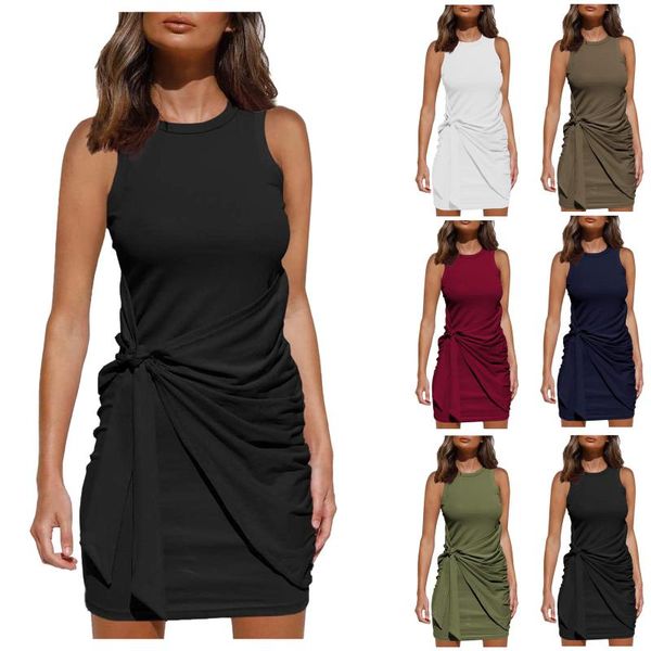 casual dresses sleeveless women mini dress 2021 summer fashion street style o-neck skinny bodycon solid basic slim female, Black;gray
casual dresses sleeveless women mini dress 2021 summer fashion street style o-neck skinny bodycon solid basic slim female, Black;gray