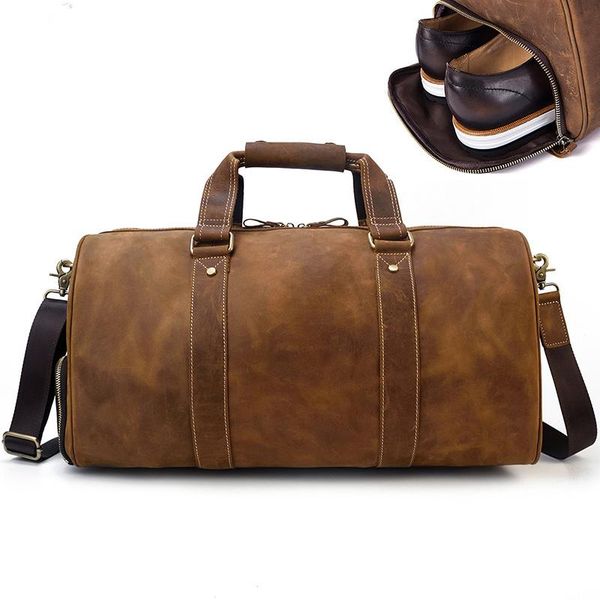 duffel bags crazy horse genuine leather travel bag men vintage big cow carry on luggage weekend large shoulder
duffel bags crazy horse genuine leather travel bag men vintage big cow carry on luggage weekend large shoulder