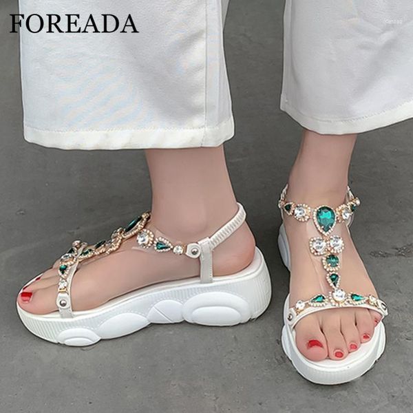 sandals foreada woman transparent t-strap flat platform shoes crystal casual ladies footwear summer yellow blue size 4611, Black
sandals foreada woman transparent t-strap flat platform shoes crystal casual ladies footwear summer yellow blue size 4611, Black