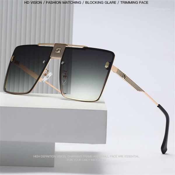 fashion summer square sunglasses men luxury desinger metal frame women sun glasses overszied male business uv400, White;black
fashion summer square sunglasses men luxury desinger metal frame women sun glasses overszied male business uv400, White;black